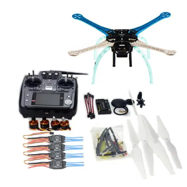 DIY GPS Drone S500 PCB Multi Rotor Frame Full Kit APM2.8 2.4G AT10 TX