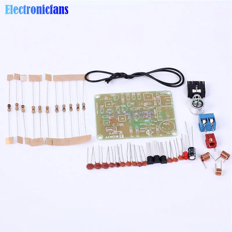 

88-108MHz FM Frequency Modulation Wireless Microphone Module DC 3-6V FM Transmitter Module DIY Kits Transmitter Board Parts