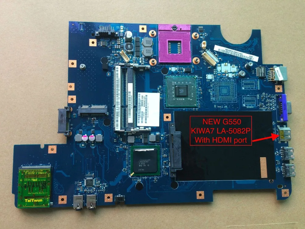 

Free Shipping KIWA7 LA-5082P Rev 1.0 For Lenovo G550 Notebook Motherboard ( has HDMI port )