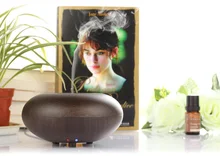 LAGUTE GX Series 140ML Aromatherapy Essential Oil Diffuser Ionizer Air Humidifier Wood Grain Style Fine Smooth