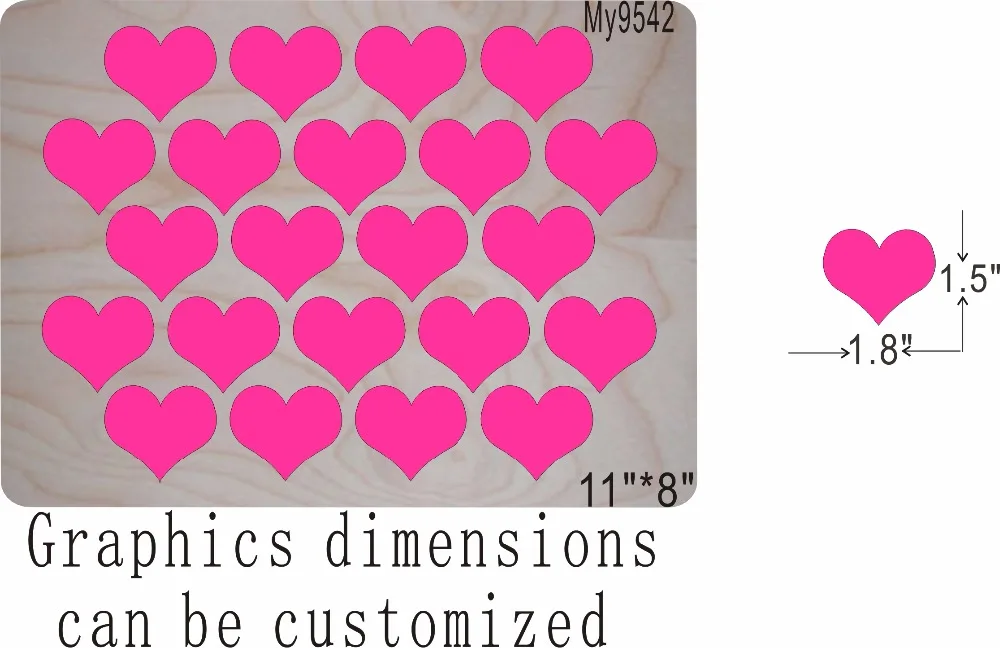 

Red love new wooden mould cutting dies for scrapbooking Thickness/15.8mm /MY