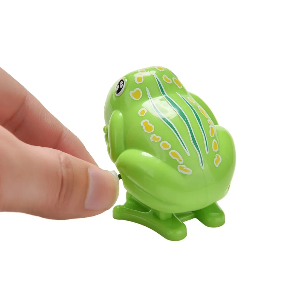 ZTOYL заводная игрушка зеленая лягушка прыжки на открытом воздухе животное классический заводной механизм обучающая игрушка 1 шт