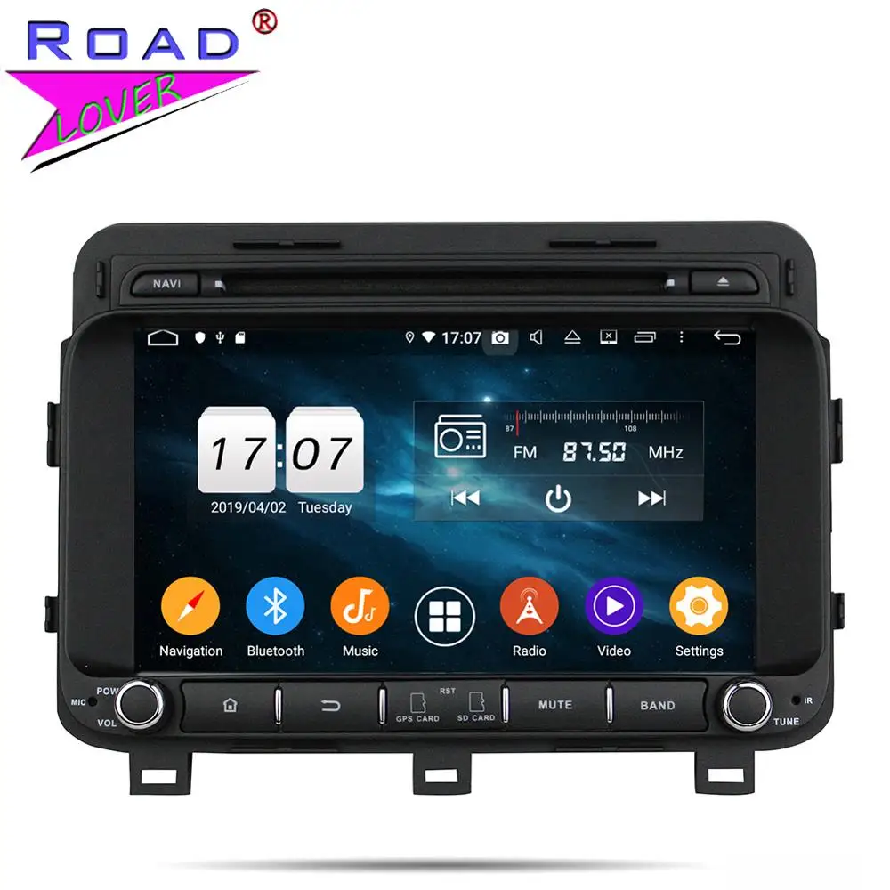 Excellent Car Radio Android 9.0 Head Unit DVD Player Auto For KIA K5 Optima 2014 Stereo GPS Navigation Navi 2 Din HD Screen Autoradio 1