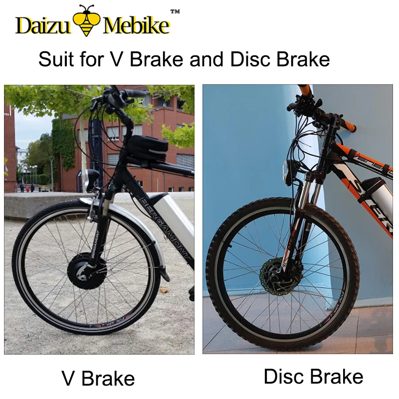 Sale 36V 250W Electric Bike Motor Wheel with Rim Spokes Front Rear Brushless Gear Hub Motor Wheel 6/7 Freewheel Suitable V Disc Brake 5