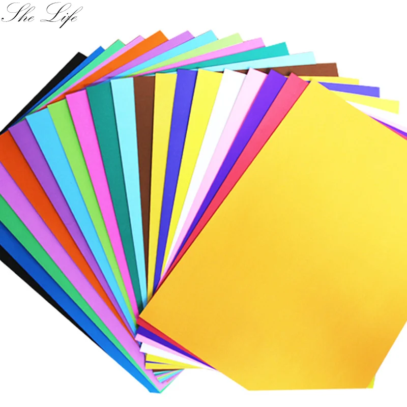

20 Colors 200gsm Colorfu Craft Paper DIY Cover Handmade Origami Cardboard Printing Gift Packaging Decoration