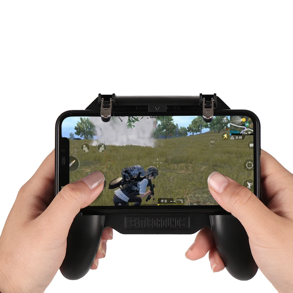 

3 In 1 Pubg Controller Gamepad Pubg Mobile Trigger L1R1 Joystick Game Pad Phone Holder Cooler Fan with Power Game Accessories
