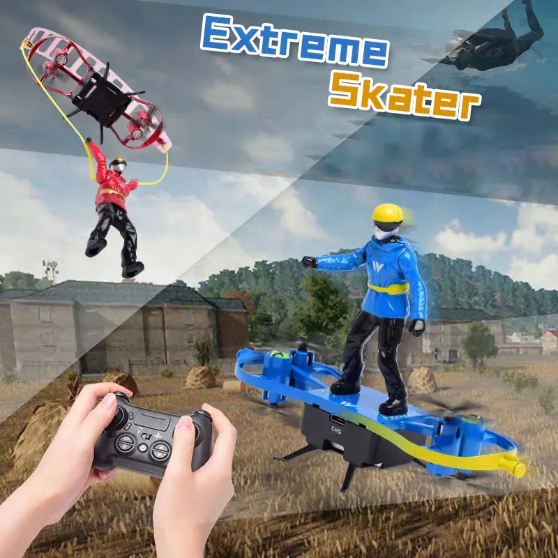 

Mini Drone RC Skysurfing and Parachute Motor Boat Charging Aeromodeling Two Mode Aircraft Indoor and Outdoor Boy Gift Kid's Toy