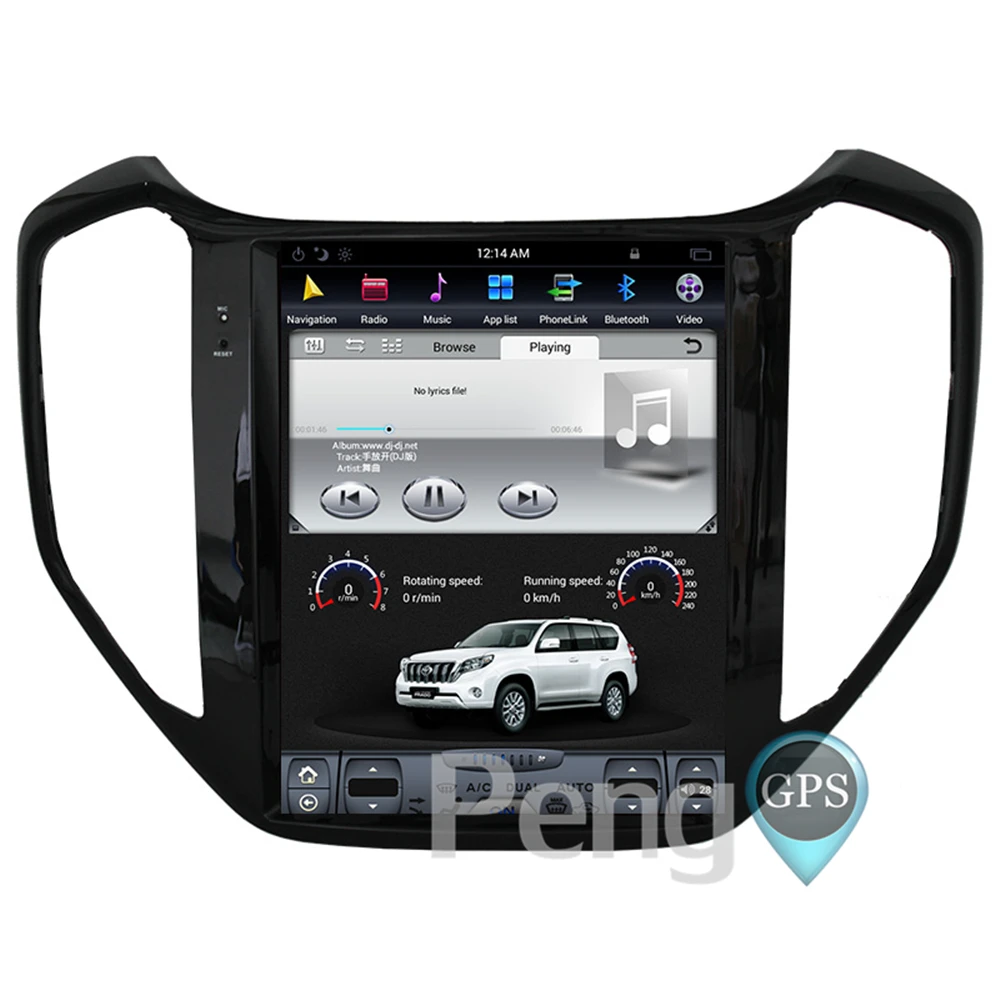 Cheap Android 7.1 Car GPS Navigation DVD Player for for Changan CX70 2013-2017 Tesla Style 10.4" IPS Screen 1080P HD Video Autoradio 7