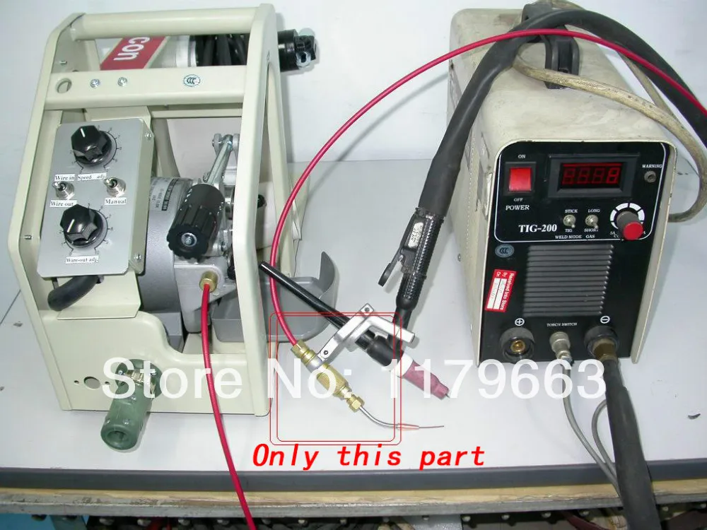 

TIG fixing torch and its holder