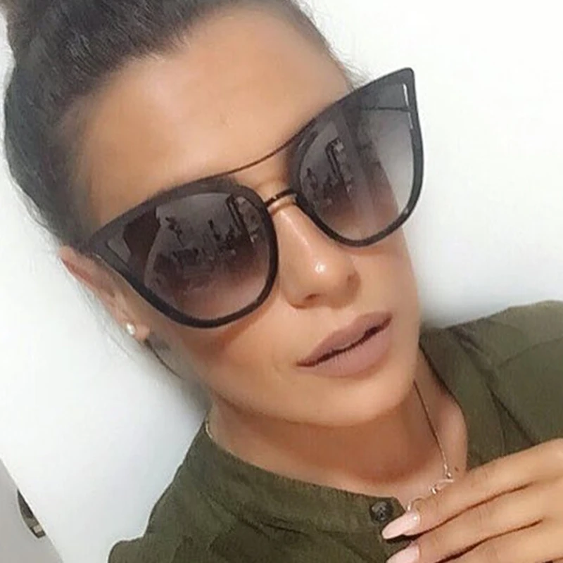 

2018 Fashion Sunglasses Women Luxury Brand Designer Sun Glasses Ladies For Female UV400 Shades Points Lunettes YQ250