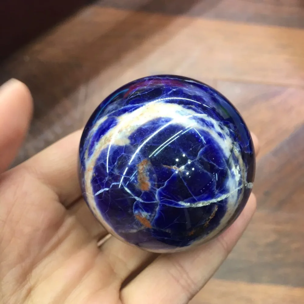 Натуральный Sodalite Сфера кварцевый кристалл драгоценный камень мощность шар Orb