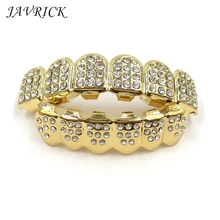 JAVRICK новые модные золотые и серебряные зубы Grillz с верхней нижней частью для мужчин и женщин ювелирные изделия
