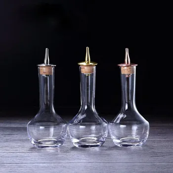 

85ML Lead-free crystal cork bitter glass bottle bar tools bitter bottle bartender hand bitter bottle