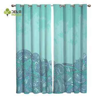 

Dear House Curtains Seashell Curtains Living Room Decor