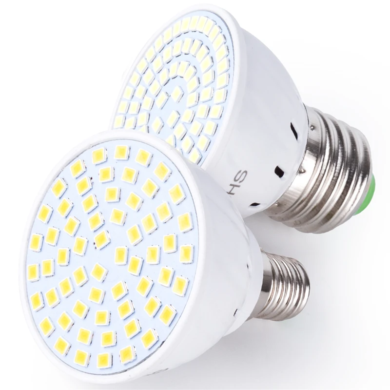 

LED Lamp E27 Lampada LED Bulb E14 48 60 80leds Energy Saving 2835SMD MR16 Corn Bulb GU10 Spotlight 220V B22 Spot Light Bulb 110V