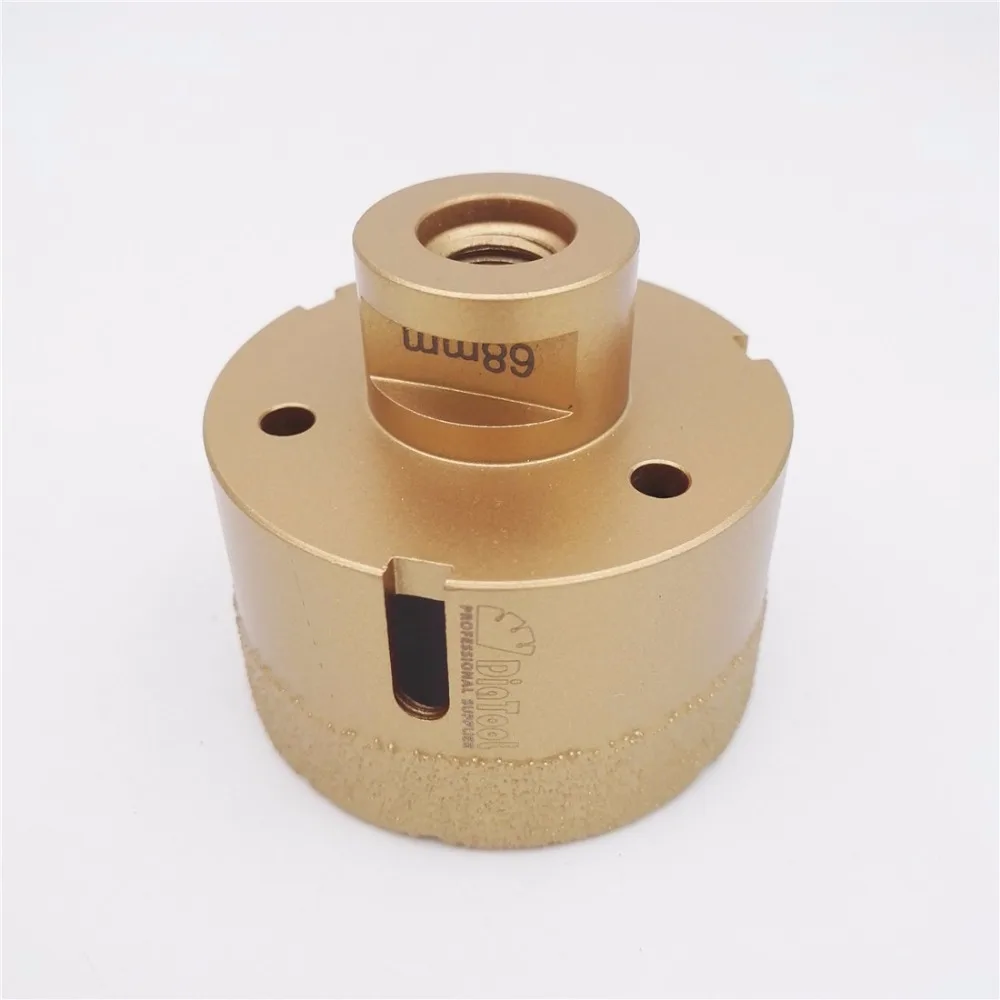 1pc Diameter 68mm Vacuum brazed diamond drilling core bits with 15MM Diamond height hole saw drill bits granite marble ceramic