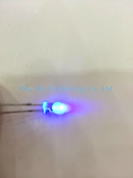 

Free shipping 500PCS/pack 3MM Purple / UV LED , Ultra Bright Round LED Diode