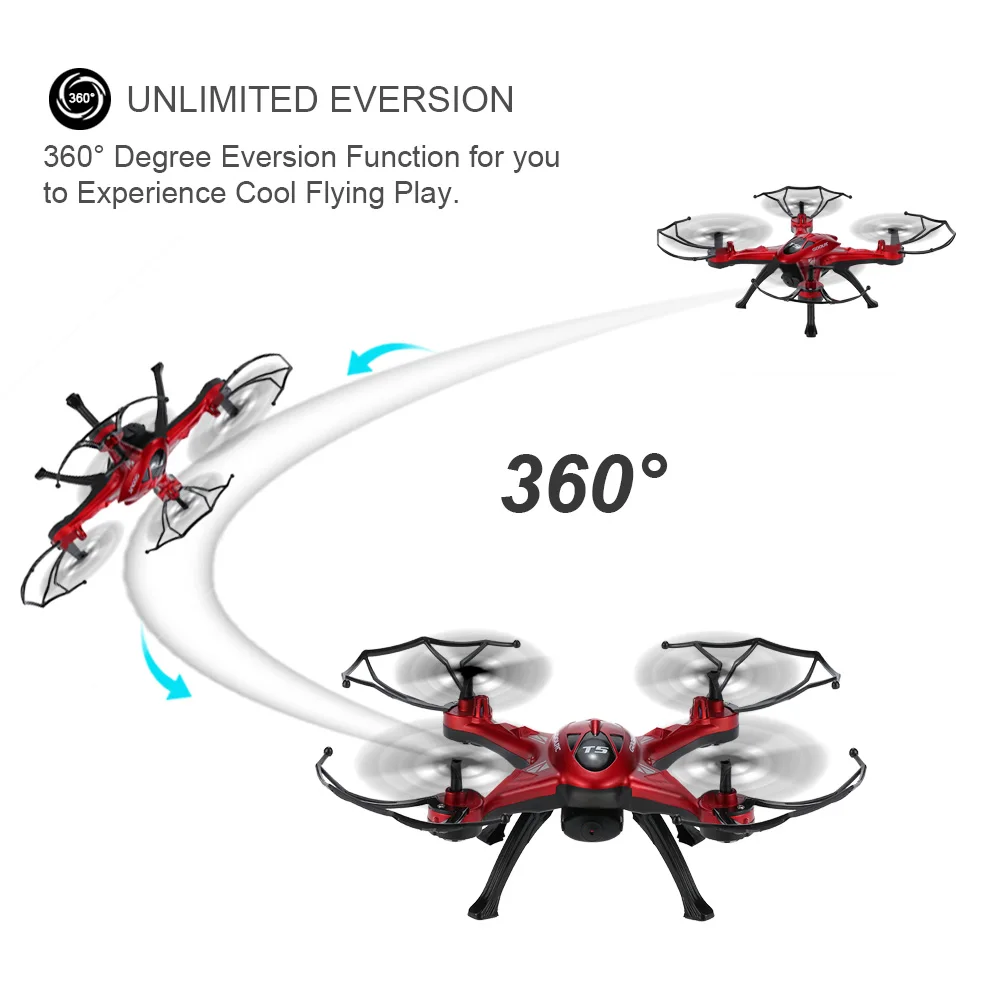 Оригинал высокое качество GOOLRC T5W Wifi FPV Дрон RC Квадрокоптер с камерой 0.3MP один ключ