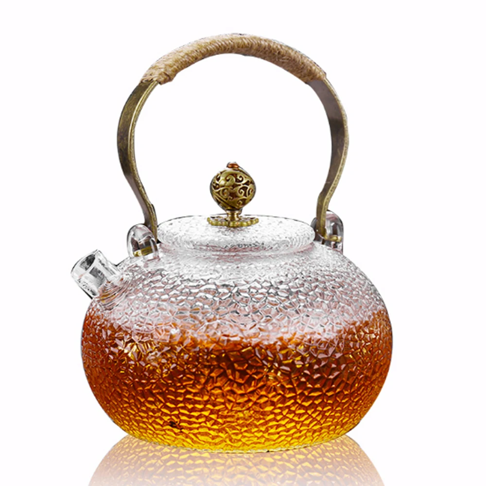 Buy Super Elegant Borosilicate Glass Tea Pot with