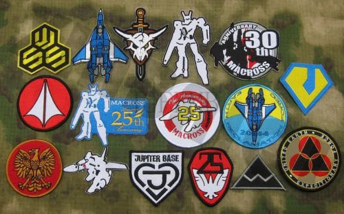 

Embroidered patch Robotech Macross set