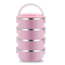 Нержавеющая сталь тепловой Bento ланч боксы для взрослых детей студентов Портативный Путешествия металлический пищевой контейнер японский стиль Китай обеденный набор