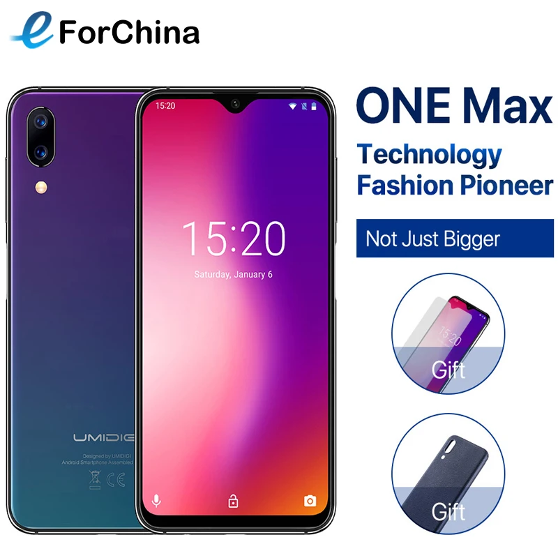 Umidigi uno Max 4G RAM 128GB ROM 6,3 “teléfono móvil Helio P23 Octa Core Android 8,1 12MP + 5MP cámara Dual de carga inalámbrico del teléfono celular