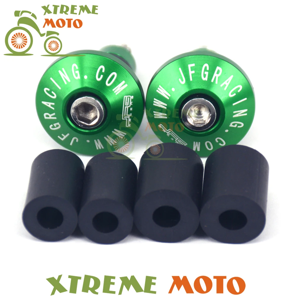 

Billet Green 7/8" 22mm Anti Vibartion Handlebar Bar Ends Slider Cap Plugs Grips For Motorcycle Motocross Dirt Pit Bike Off Road