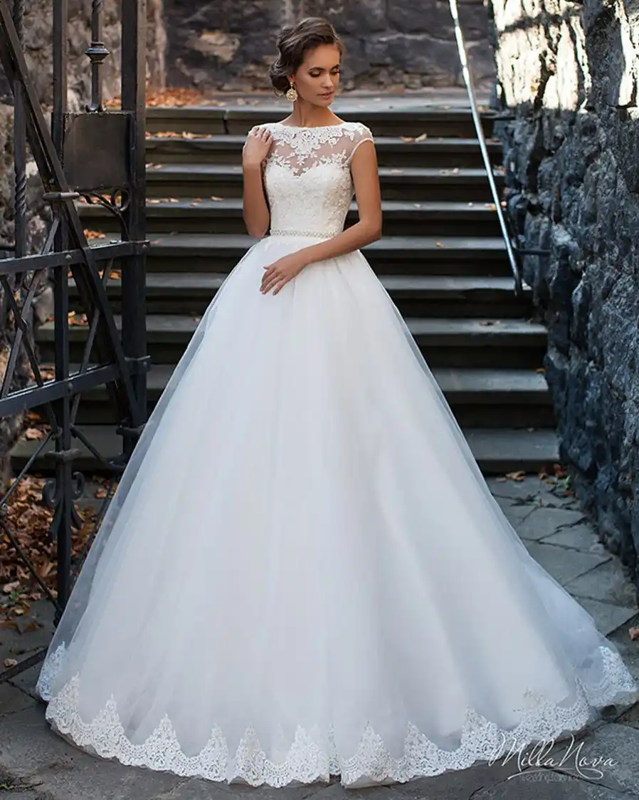 Vestidos De Noiva Bridal Gown White Civil Country Ball Gown