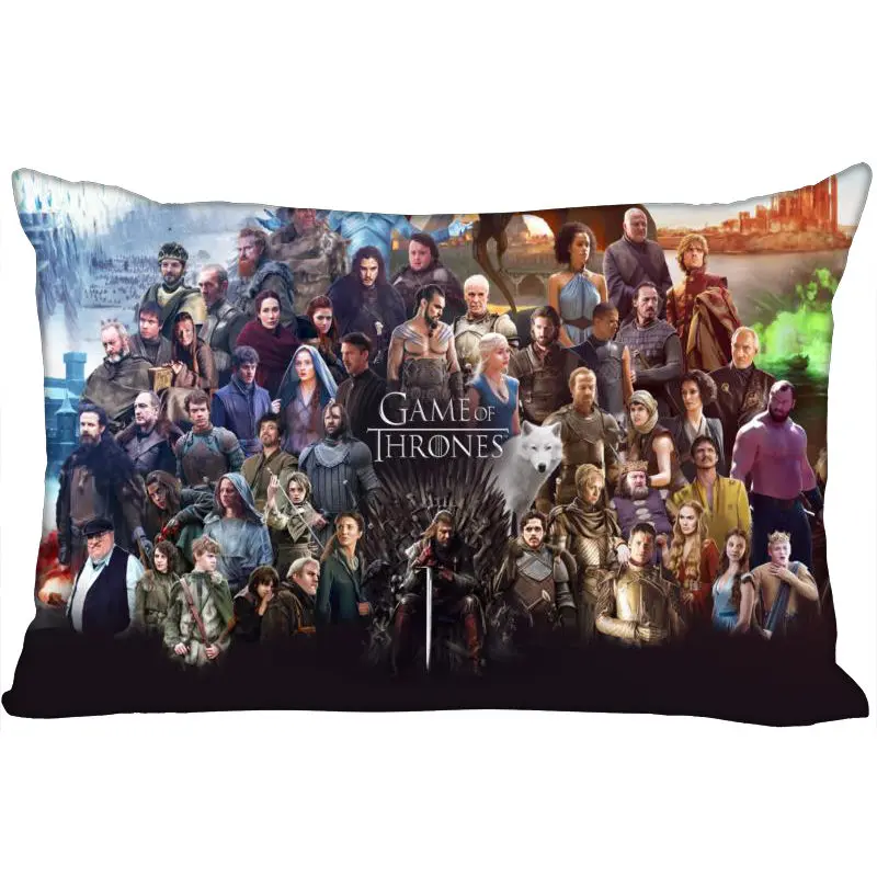 

ShunQian Custom Game of Thrones New Arrival Rectangle Pillowcase Wedding Decorative Soft No Fade Pillow Cover Customize Gift
