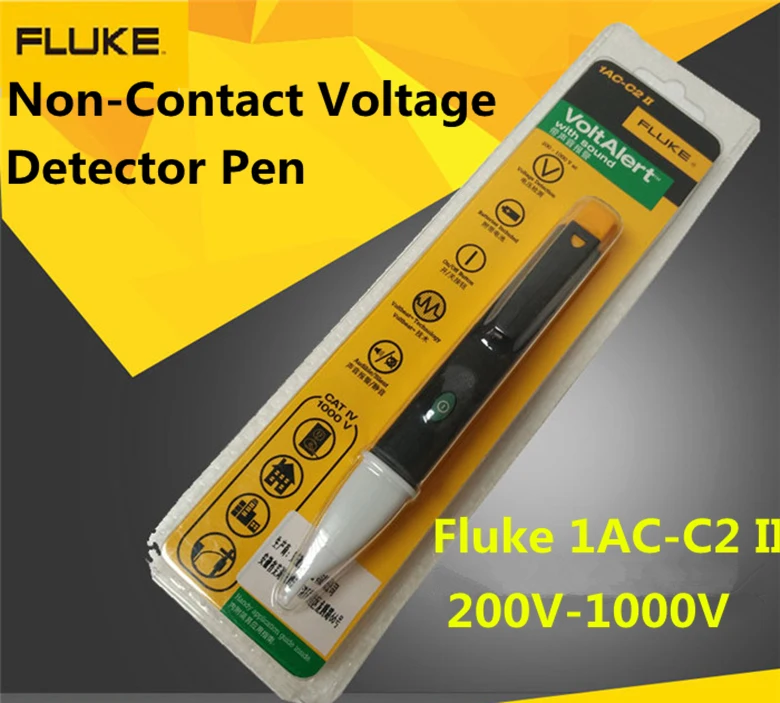 FLUKE 1AC C2 II VoltAlert датчик бесконтактный 200 ~ 1000 В тестер переменного тока
