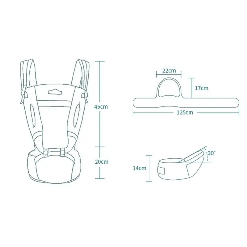 Облицовочный Кенгуру Hipseat Многофункциональный новорожденный младенец Передняя детская переноска предотвращает o-образные ножки эргономичный Слинг рюкзаки горячий