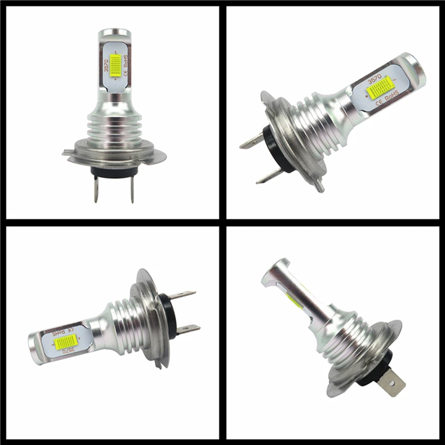 Lâmpada do Carro Farol para Ford Wljh Canbus Branco 1000lm h7 Led Luz Cree Ree Mergulho Automático Baixo Feixe Focus ii 2004 2005 2006 2007 2x 6000k 3 Lâmpadas do farol do carro (LED)