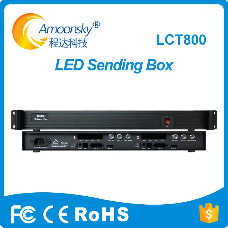 Amoonsky LCT800 Отправитель с 1HDMI 4 сетевым портом Поддержка 2 nova msd600 отправляющая карта