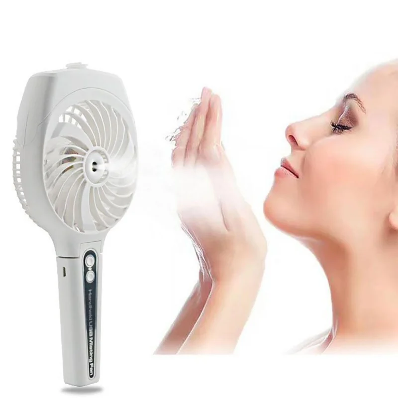 

Spray Water Spray Battery Operated Small Fan Portable Hand USB Power Fan Mini Fan Cooler With Strap