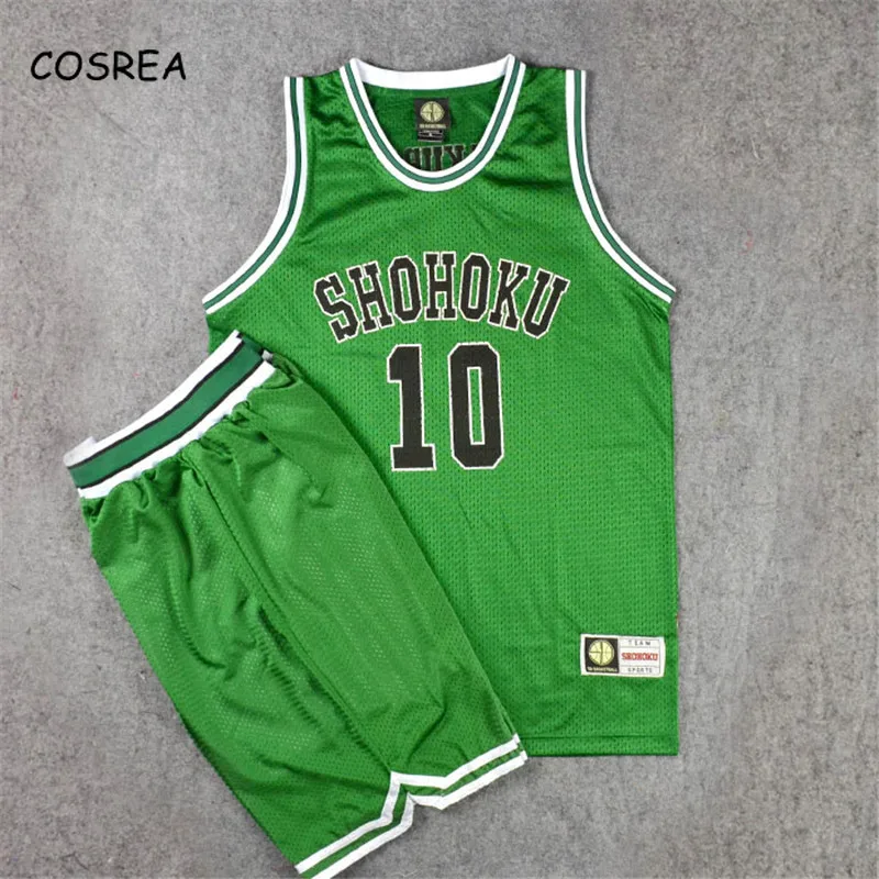 Аниме Slamdunk команда униформа косплей костюмы Shohoku Sakuragi Баскетбол Джерси Топы