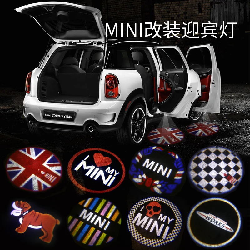 

1pcs Car Door Welcome Light LED Mood Projector Auto Logo For Mini Cooper One JCW R55 R56 R60 F55 F56 F60 Countryman Accessories