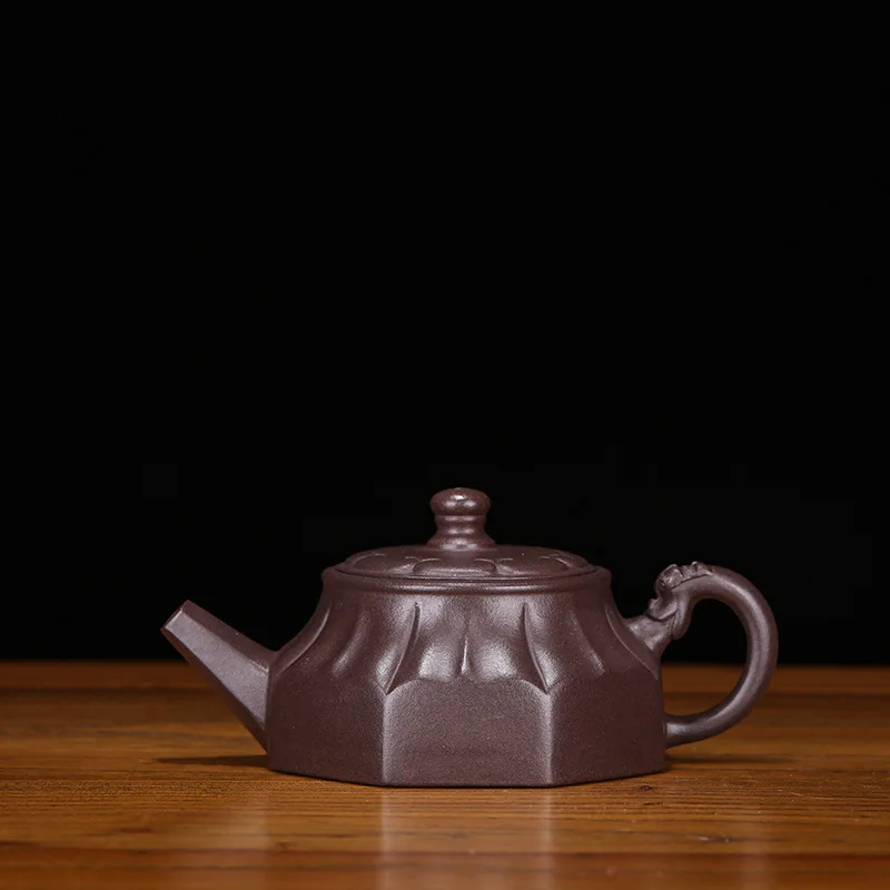 

Enameled Pottery Teapot Full Manual Six Square Gu Peng Cheng Purple Ink For Imprinting Of Seals Kungfu Online Teapot Tea Set