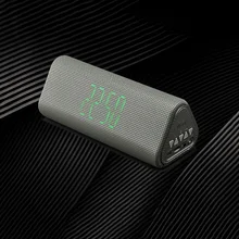 Портативный беспроводной Душ динамик с микрофоном TF FM часы HD аудио Громкая связь музыкальная звуковая коробка для iPhone Компьютер