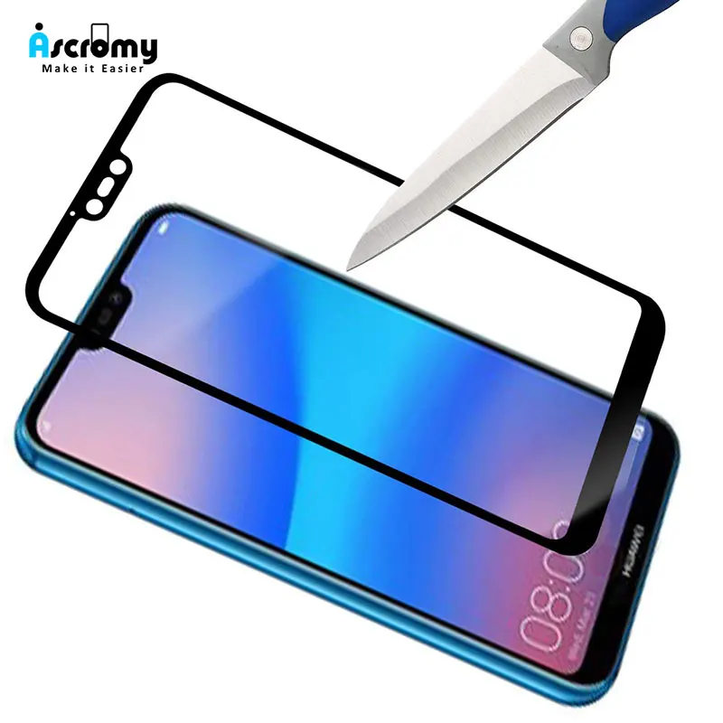 

Ascromy Full Cover Tempered Glass Screen Protector For Huawei P20 Pro Lite Honor 9 10 V10 V9 9I P20lite P20pro Screenprotector