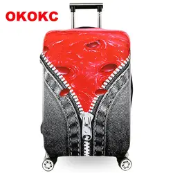 OKOKC молнии узор Чемодан защитные чехлы эластичные тележка чемодан путешествия сумки пыли 18-30 ''аксессуары Товары для путешествий