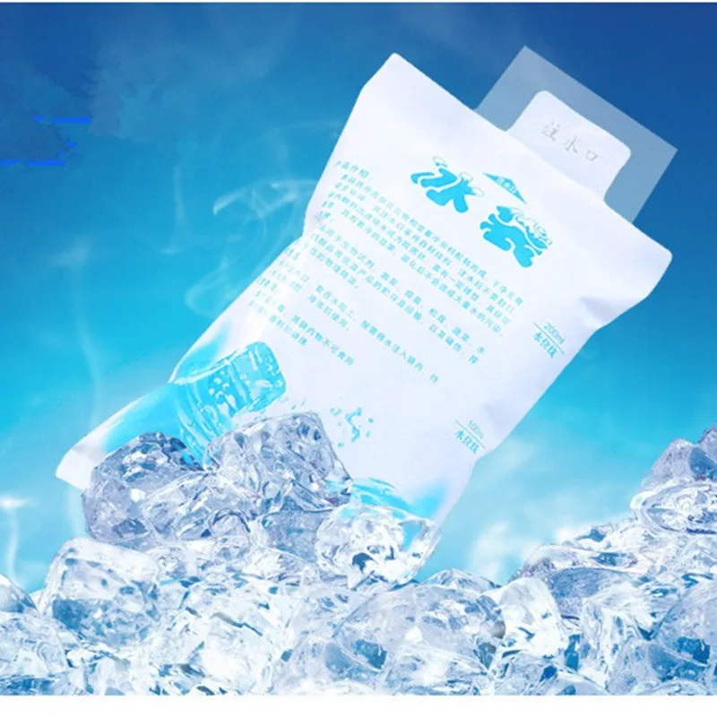 

5 pcs 400ML Insulated in-customized reusable dry cold ice pack gel cooler bag for food cans wine medical milk fresh
