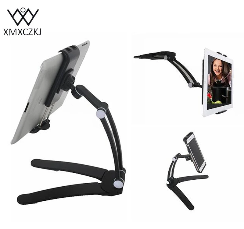 Buy XMXCZKJ Tablet Stand Kitchen Wall Universel Mounted Tablet Wall Holder Cell Phone Holder 13.4 To 19 Cm Width For Iphone Xiaomi