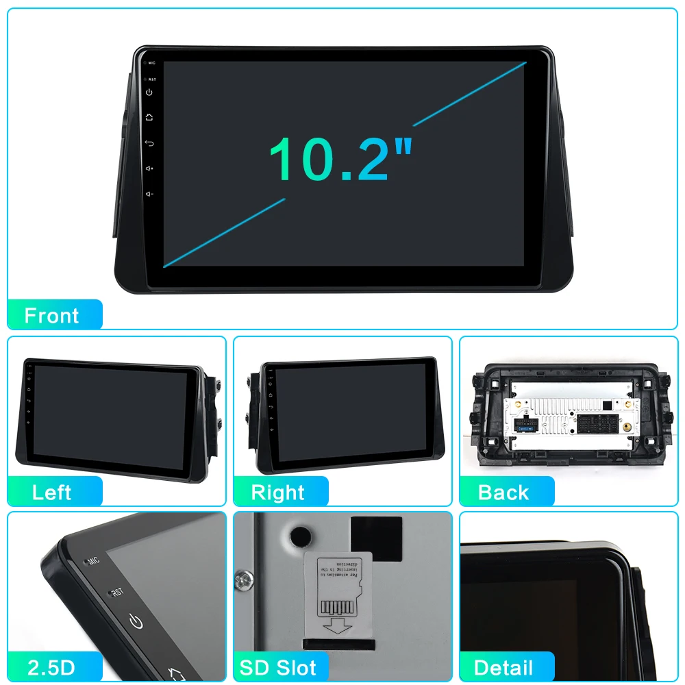 Perfect Dasaita Android 9.0 Car Radio for Nissan Kicks Micra 2014 2015 2016 2017 Autoandroid Multimedia Player with 10.2" IPS Screen 6