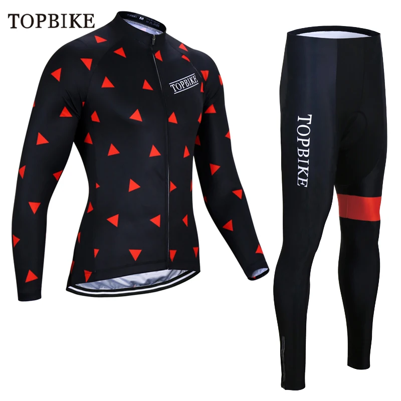 

TOPBIKE winter Cycling Clothing BIKE MTB Jerseys Cycling Sets Long Sleeve Men Cycling Jersey maillot ciclismo hombre suits