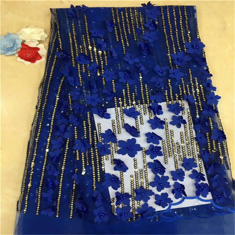 Latest French Lace Fabric 2019 High Quality Green Wedding African Lace Fabric With Sequins 3d Lace Fabric For Nigerian Lace