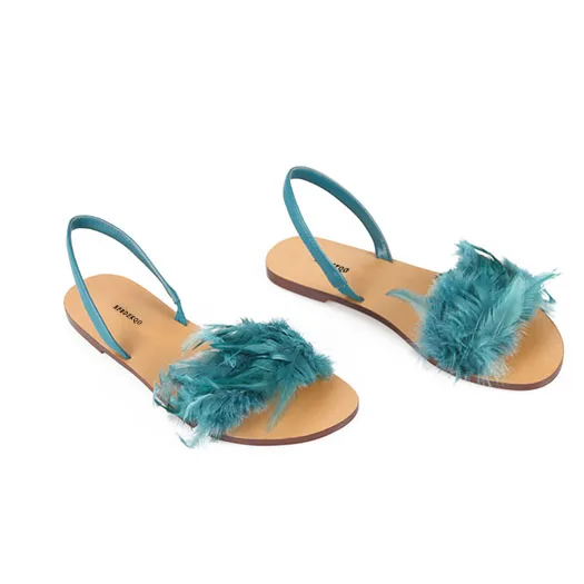 cute turquoise sandals