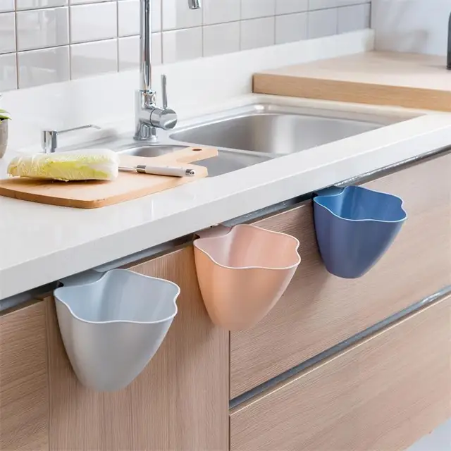 Kitchen Cabinet Style Hanging Trash Cans Household Unclosures Kitchen Cabinet Style Hanging Trash Cans Household Unclosures Plastic Storage Box Garbage Miscellaneous