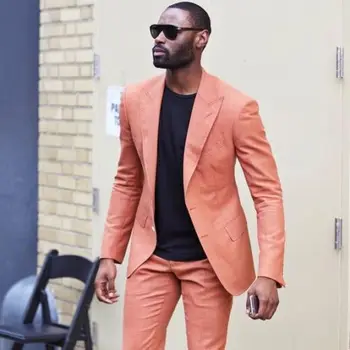 

Latest Designs Peaked Lapel Two Buttons Men Suits Custome Homme Fashion Tuxedos Cool Blazer Men Handsome Slim(Jacket+Pant)