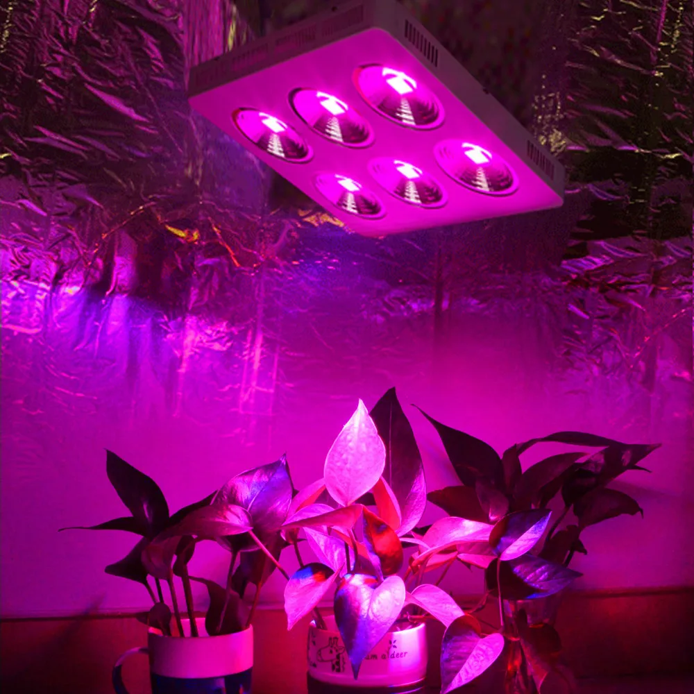 

populargrow High Power 1200w COB Full Spectrum Led Grow Light With 90 degree Refletor Cup for Medical plants Maximum Yield
