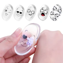 Силиконовые слоеные не едят порошок легко чистить красота прозрачный макияж Желейный пуфик мягкий силиконовый пуф для макияжа инструменты для макияжа